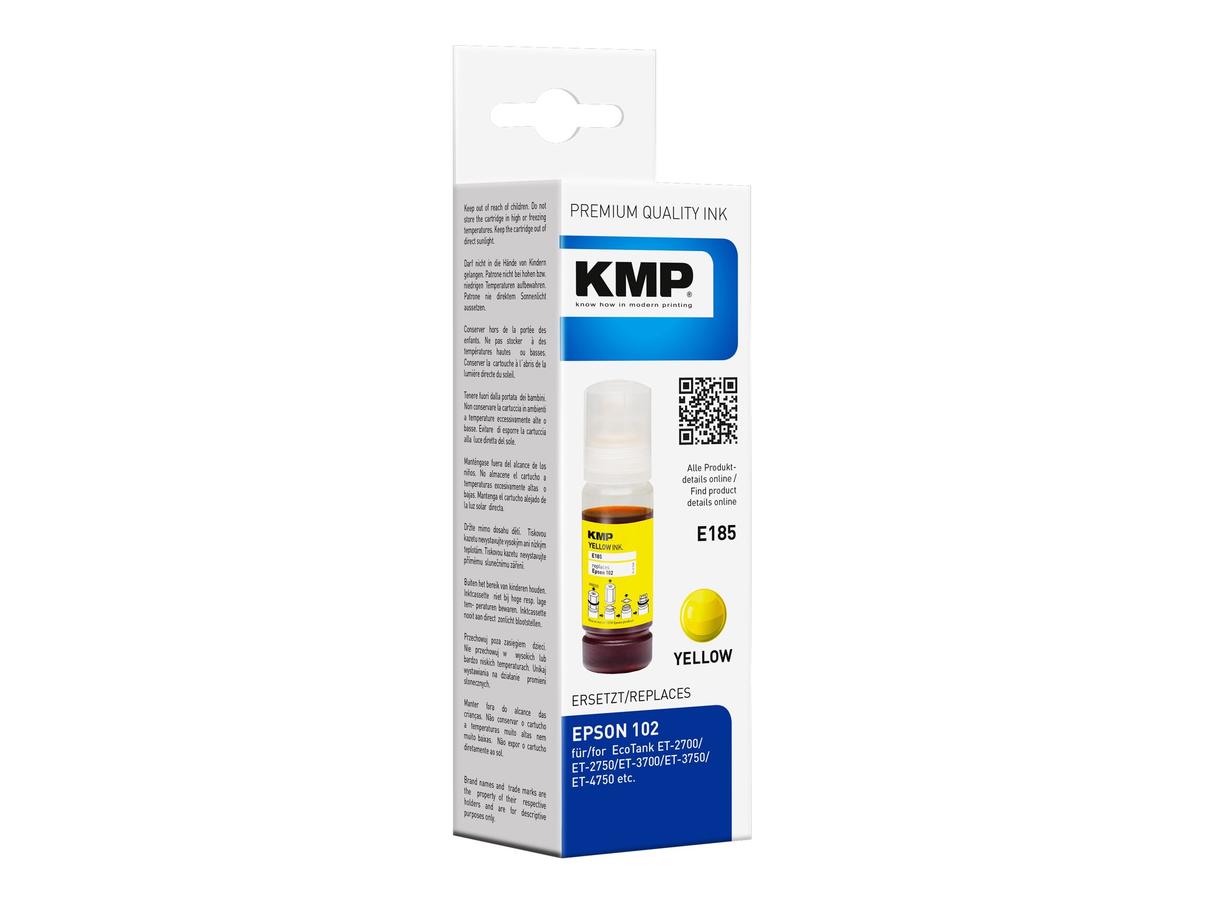 KMP Tinte EcoTank T03R4  6000 S. yellow remanufactured