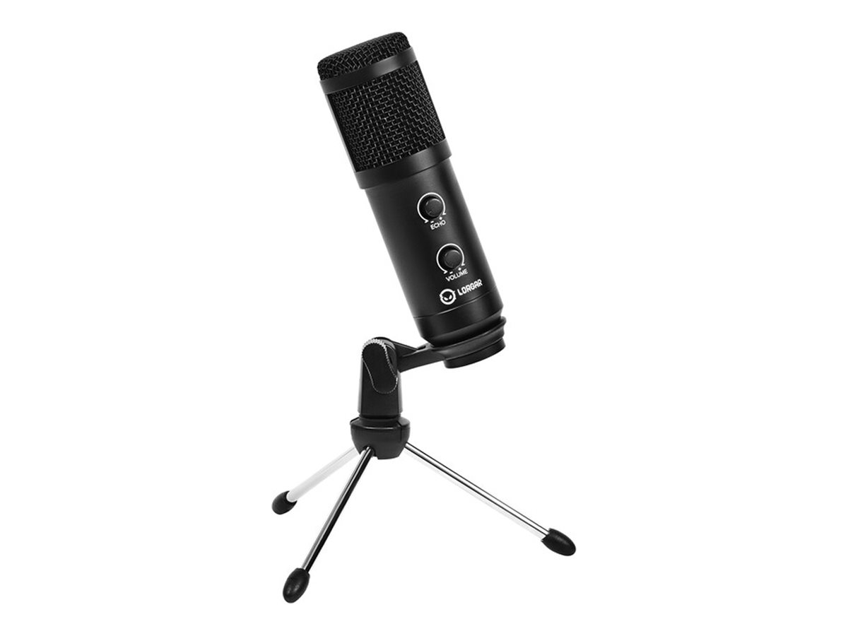 LORGAR Microphone Soner  313  Sound Control/PnP/USB/Black retail