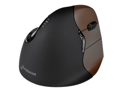 Bakker Evoluent VerticalMouse 4 Small - Vertical mouse - Für Rechtshänder - optisch - 6 Tasten - kabellos - 2.4 GHz - kabelloser Empfänger (USB)