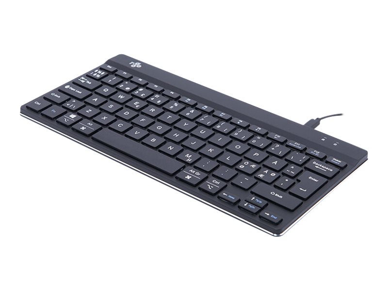 R-Go | Tastatur | Compact Break Nordic-Layout schwarz