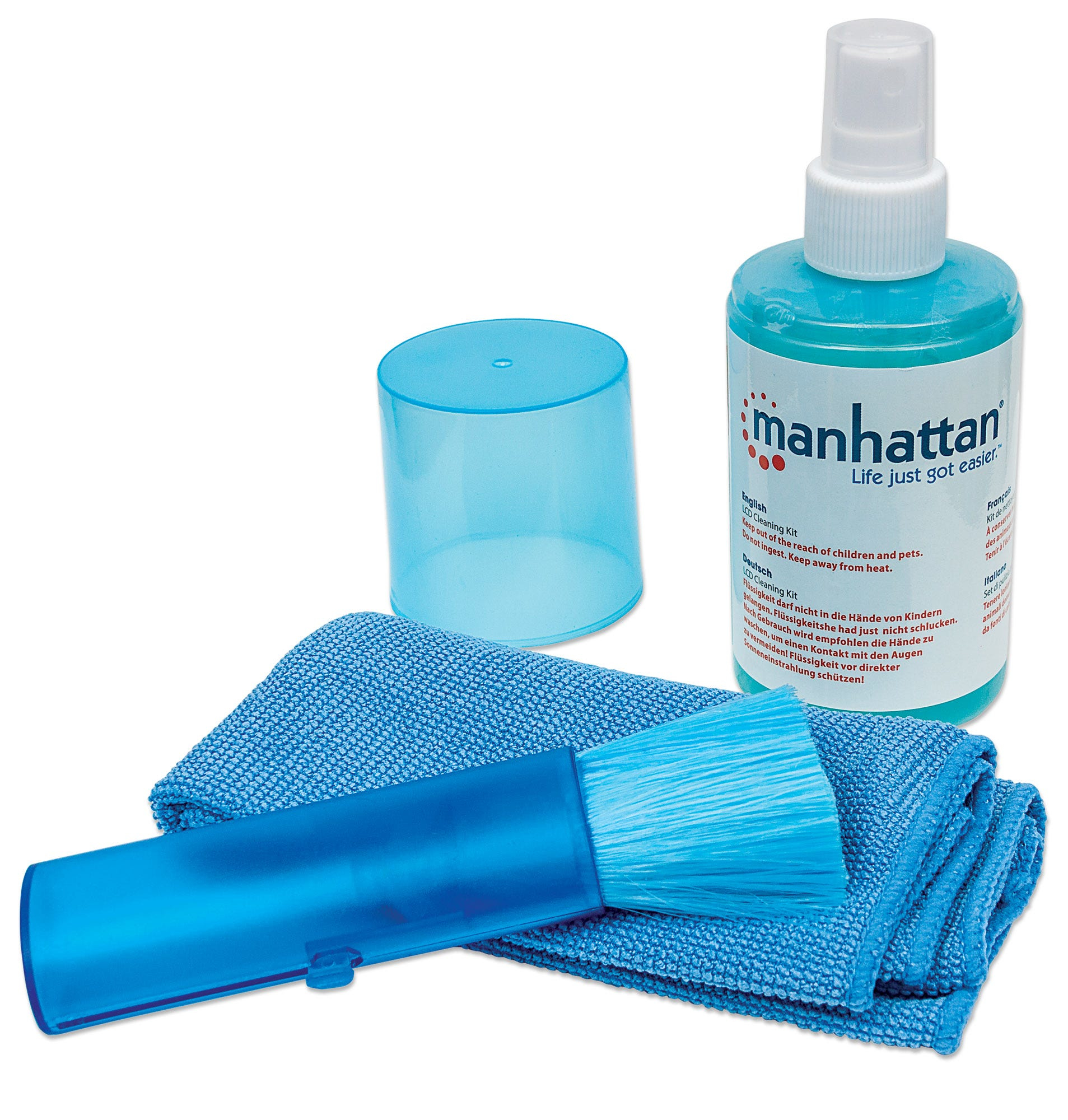 Manhattan LCD Cleaning Kit, Alcohol-free, Includes Cleaning Solution (200ml)