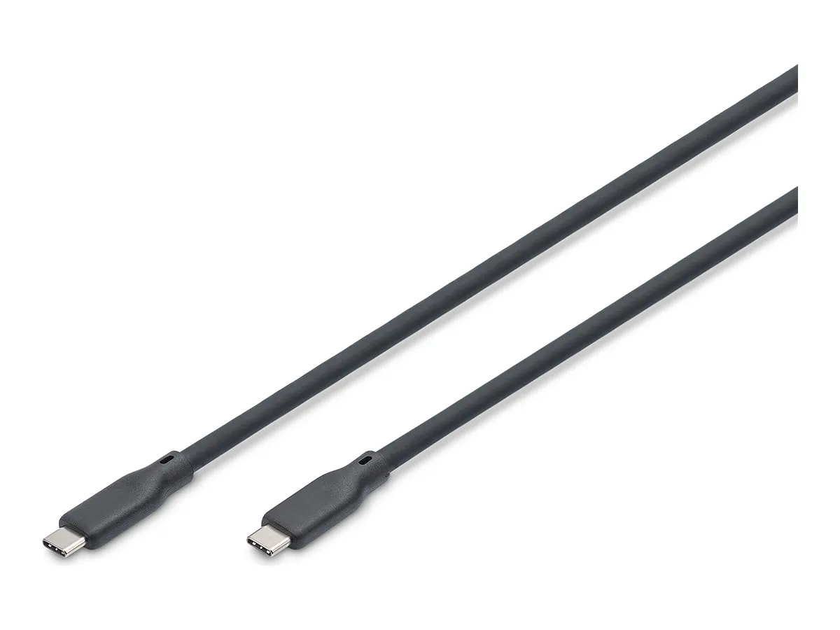 DIGITUS | USB 4.0 Kabel Typ C -C Silikon St/St 2m      schwarz