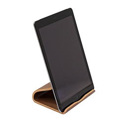 TerraTec Holz eins - Tischständer für Handy, Tablet