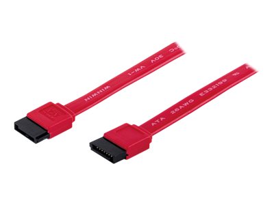 Manhattan SATA-Datenkabel, 7-pol. SATA-Kabel Stecker auf Stecker, 50 cm, rot - SATA-Kabel - SATA (M)