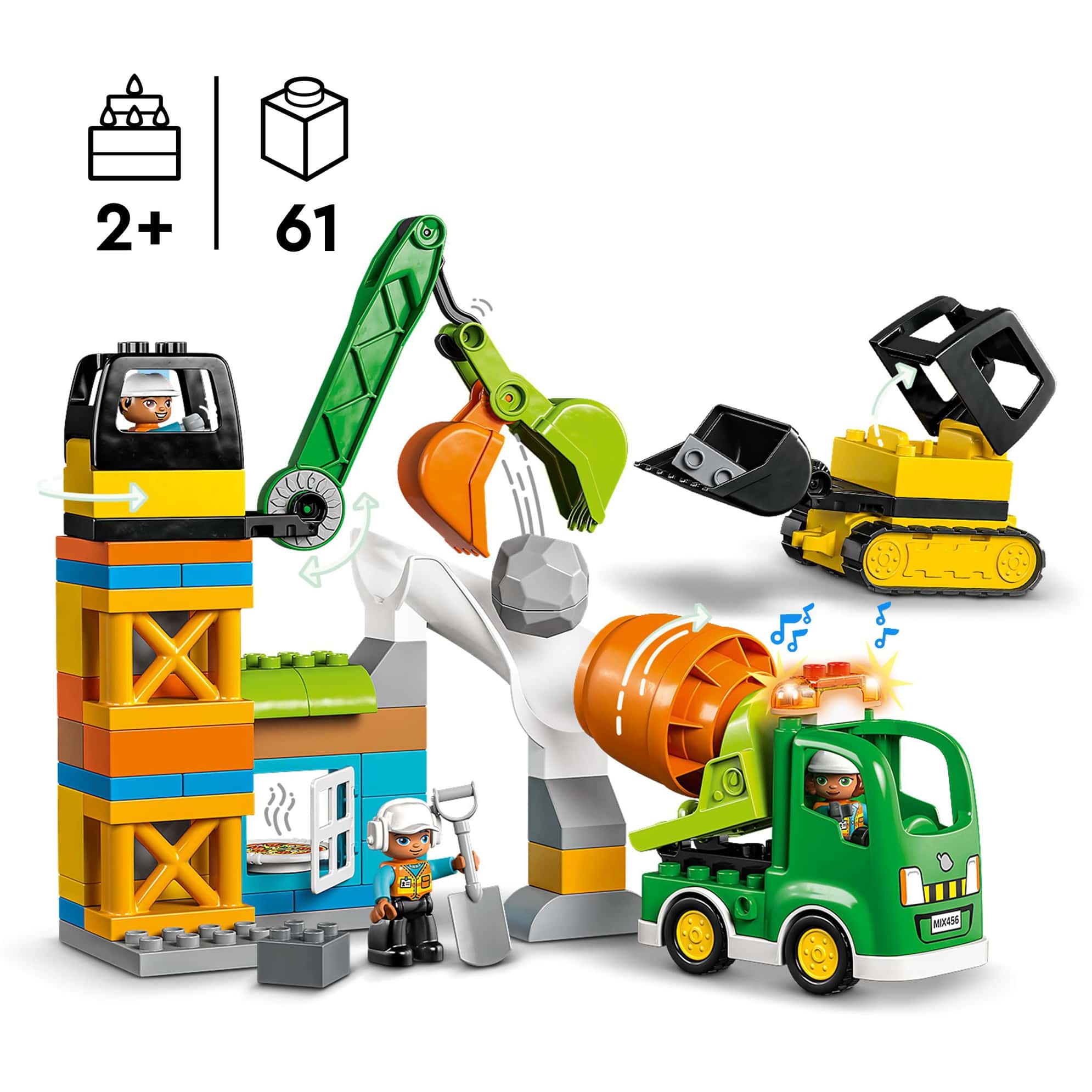 LEGO DUPLO Baustelle mit Baufahrzeugen                10990