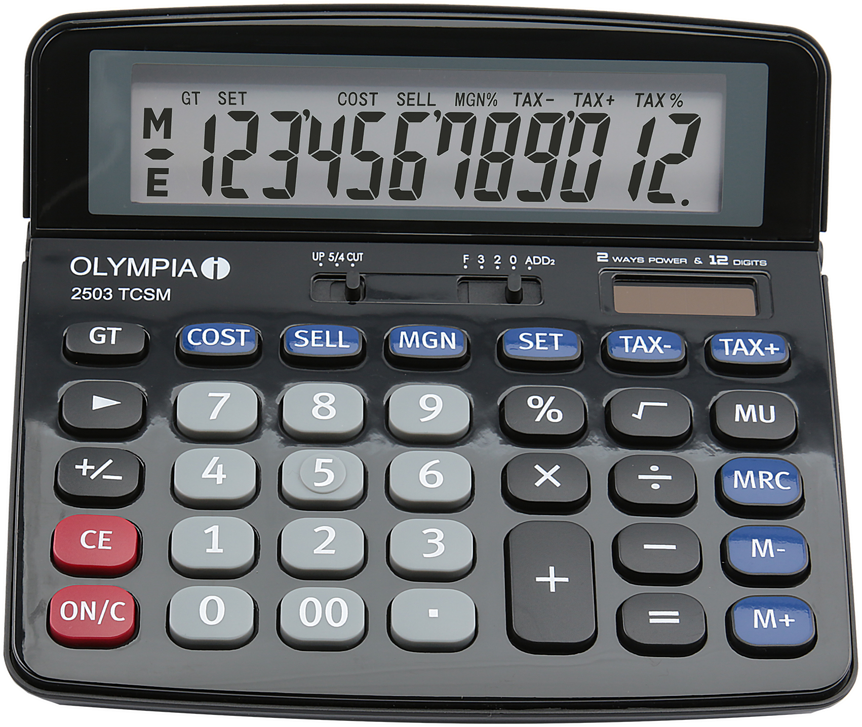 Olympia - 2503 TCSM - Tischrechner - 12-stellige Anzeige - schwarz