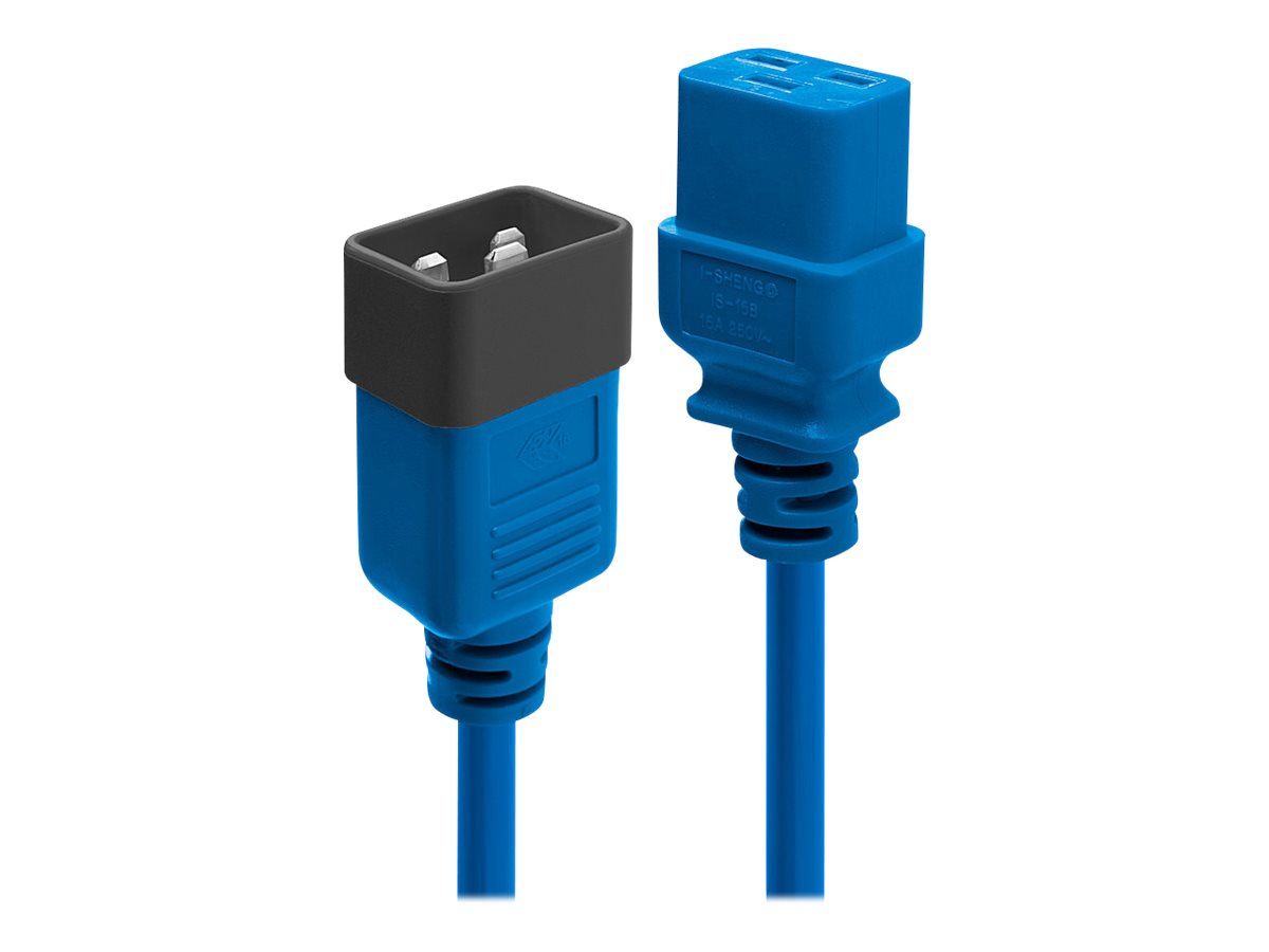 3m IEC-Verlängerungskabel, blau