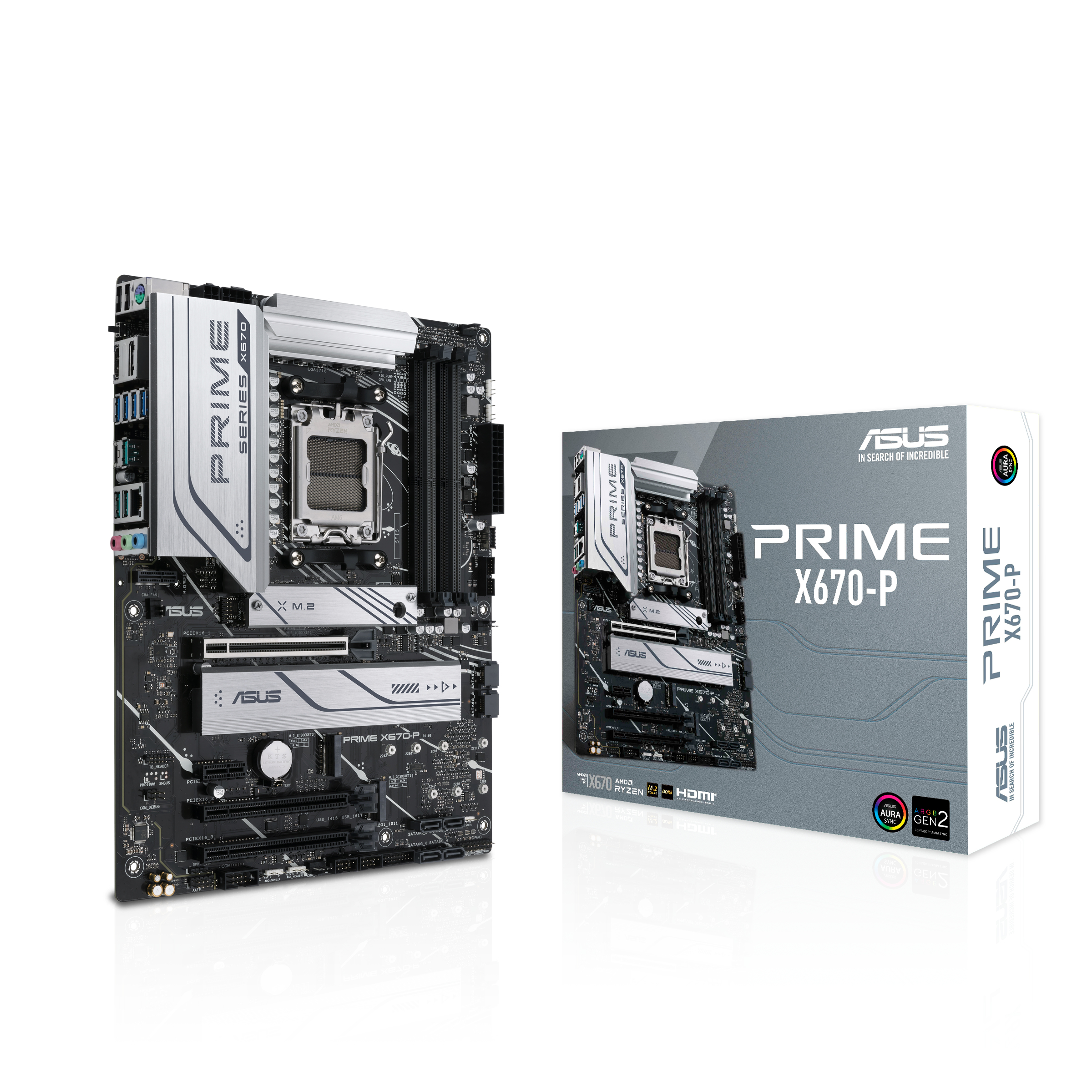 ASUS Prime X670-P - AMD X670 - So. AM5 - ATX