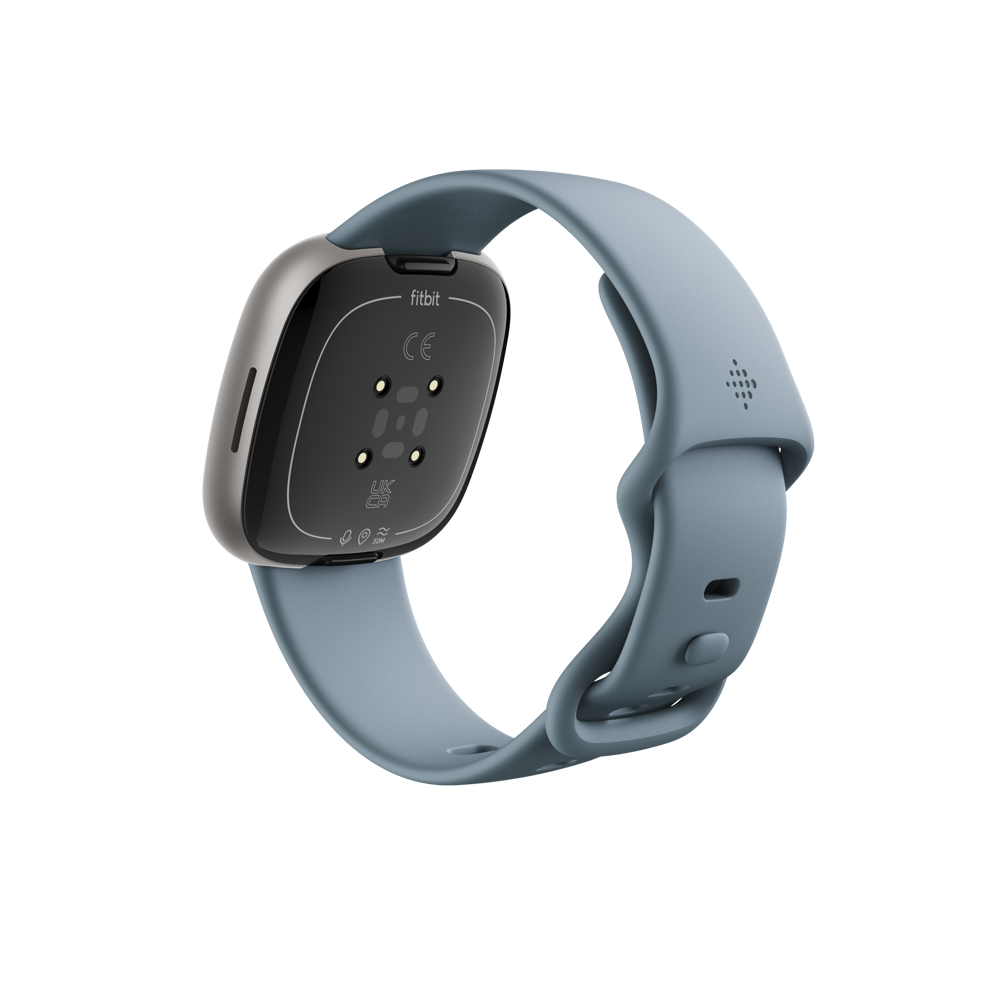 Fitbit Versa 4 Smartwatch Silver Blue Android