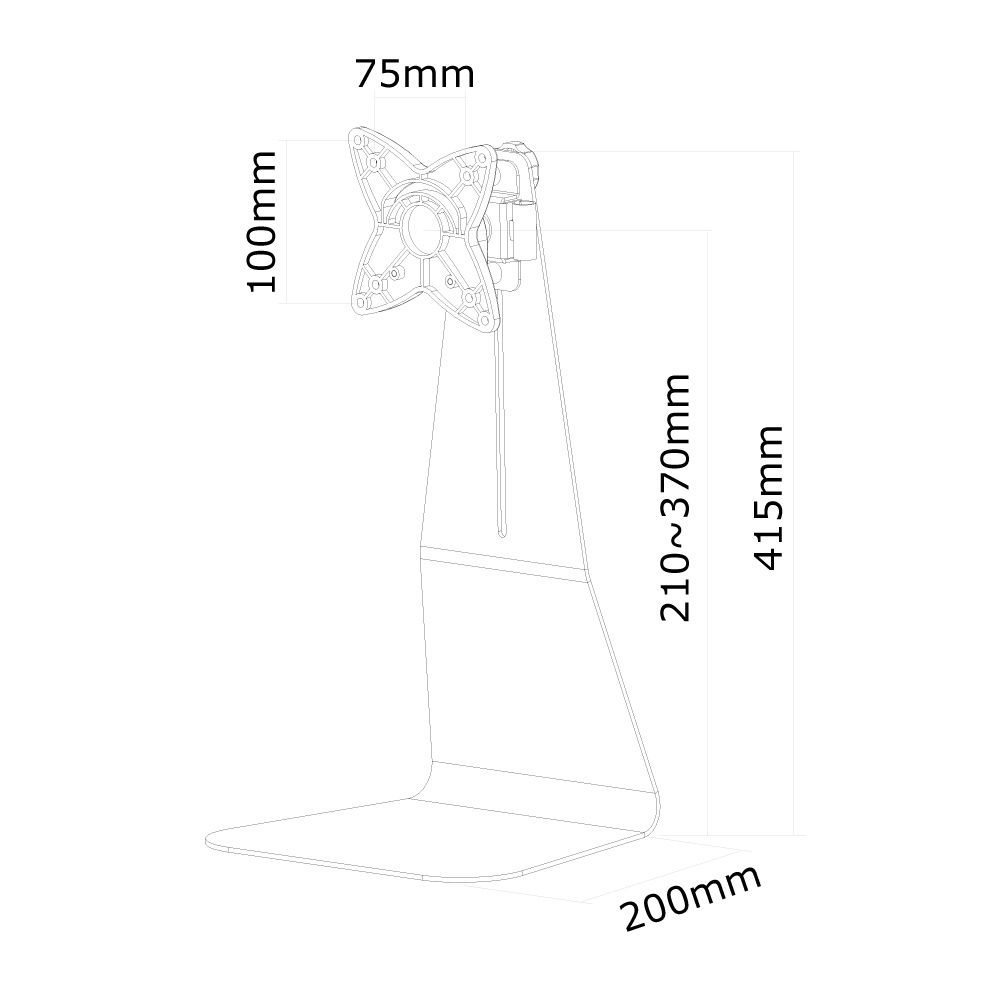 Neomounts by Newstar | TIS 10"-27" 1TFT 1Gelenk schw. Max.10kg