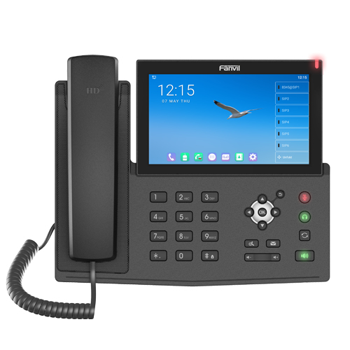 Fanvil X7A - IP-Telefon - Schwarz - Kabelgebundenes Mobilteil - Android - 20 Zeilen - 2000 Eintragungen