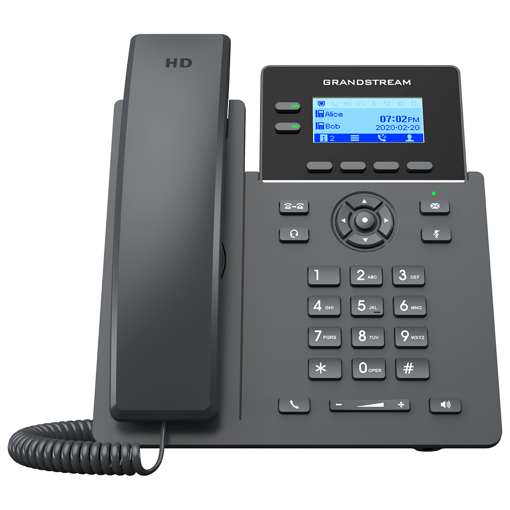 Grandstream SIP GRP-2602W Carrier-Grade IP-Phone integr. WiFi - VoIP-Telefon - Switch