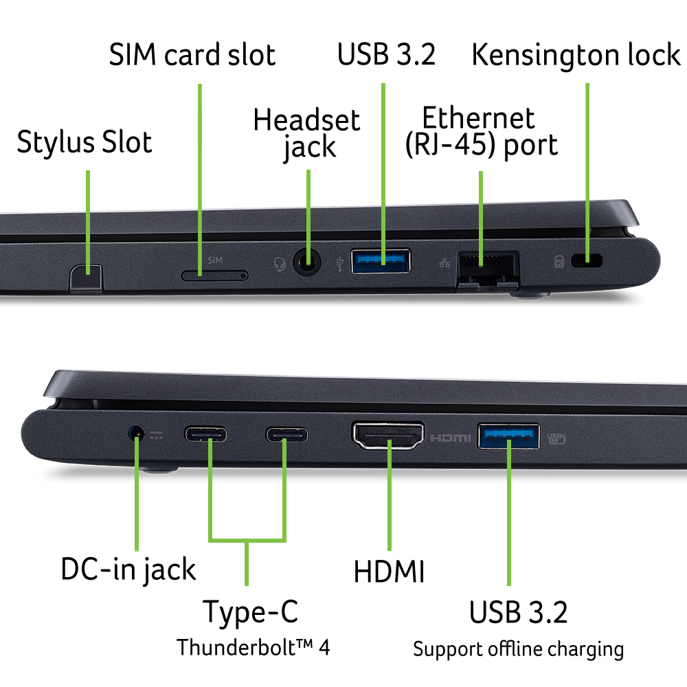 Acer TravelMate P4 Spin 16:10 i5-1335U  16GB 512GBSSD LTE W11P