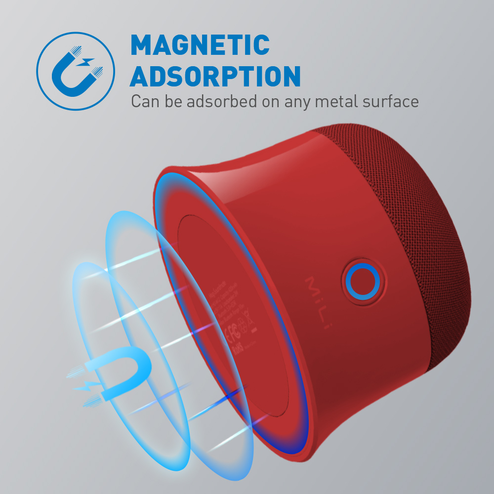 Ultron | Mag Soundmate magnetischer Bluetooth-Lautsprecher | rot