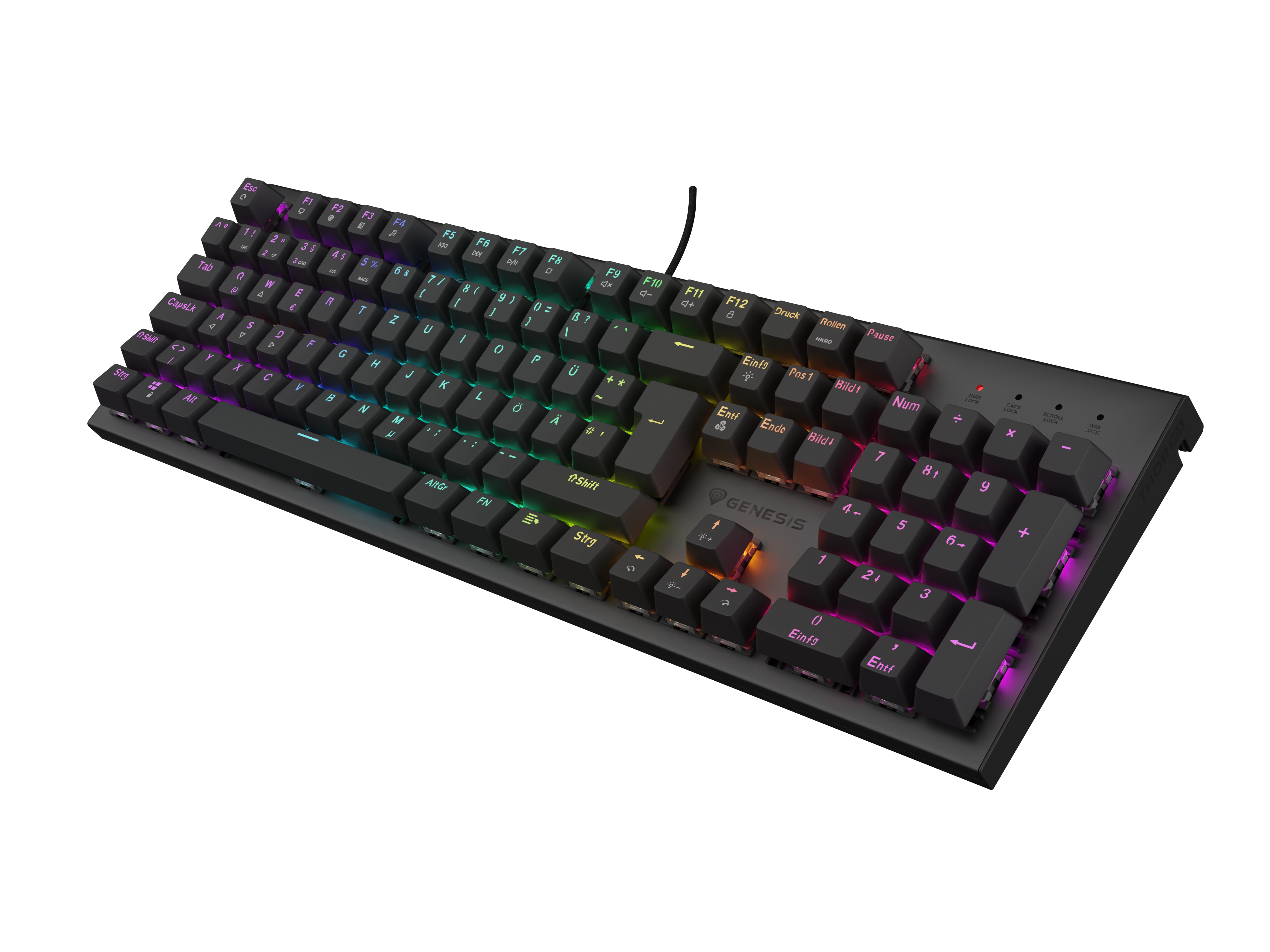 Genesis Gaming Tastatur THOR 303 brown kabelgeb. (DE)