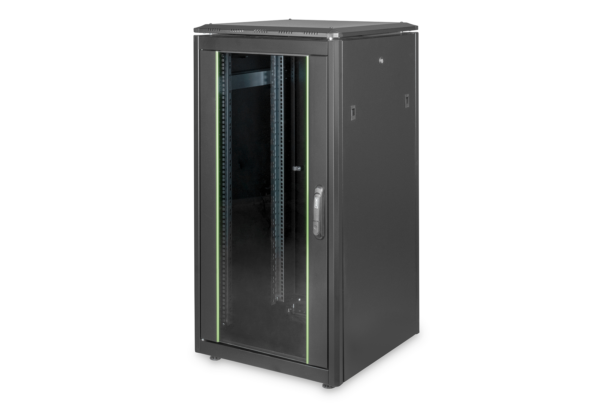 DIGITUS | Netzwerkschrank Unique 22HE 1164x600x600mm schwarz