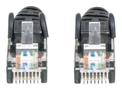 Intellinet Network Patch Cable, Cat6, 2m, Black, CCA, U/UTP, PVC, RJ45, Gold Plated Contacts, Snagless, Booted, Polybag - Patch-Kabel - RJ-45 (M)