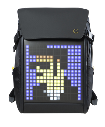 Rucksack Pixel-Display anpassbar LED schwarz