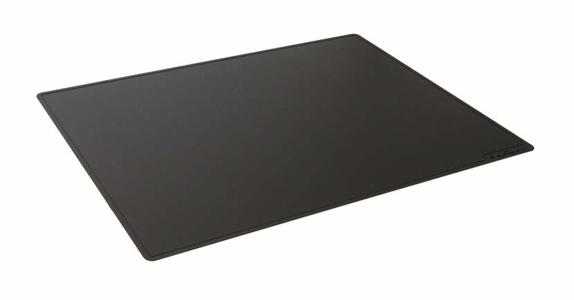 Schreibunterlage PP mit Dekorrille – 530 × 400 mm – Schwarz