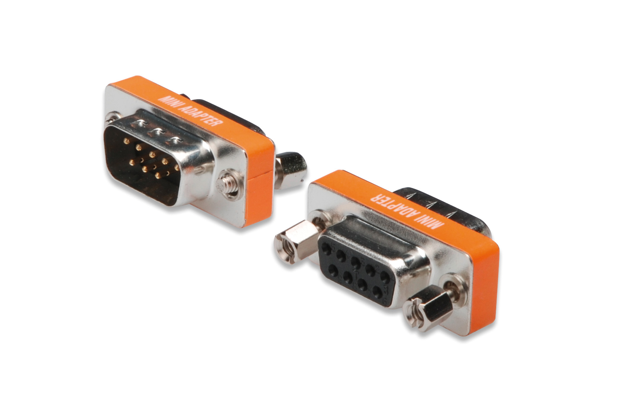 Mini-Null-Modem-Adapter D-Sub9 M/F