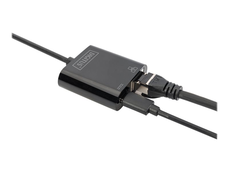 DIGITUS | USB Type-C Gigabit Ethernet Adapter, PD Unterstüt.