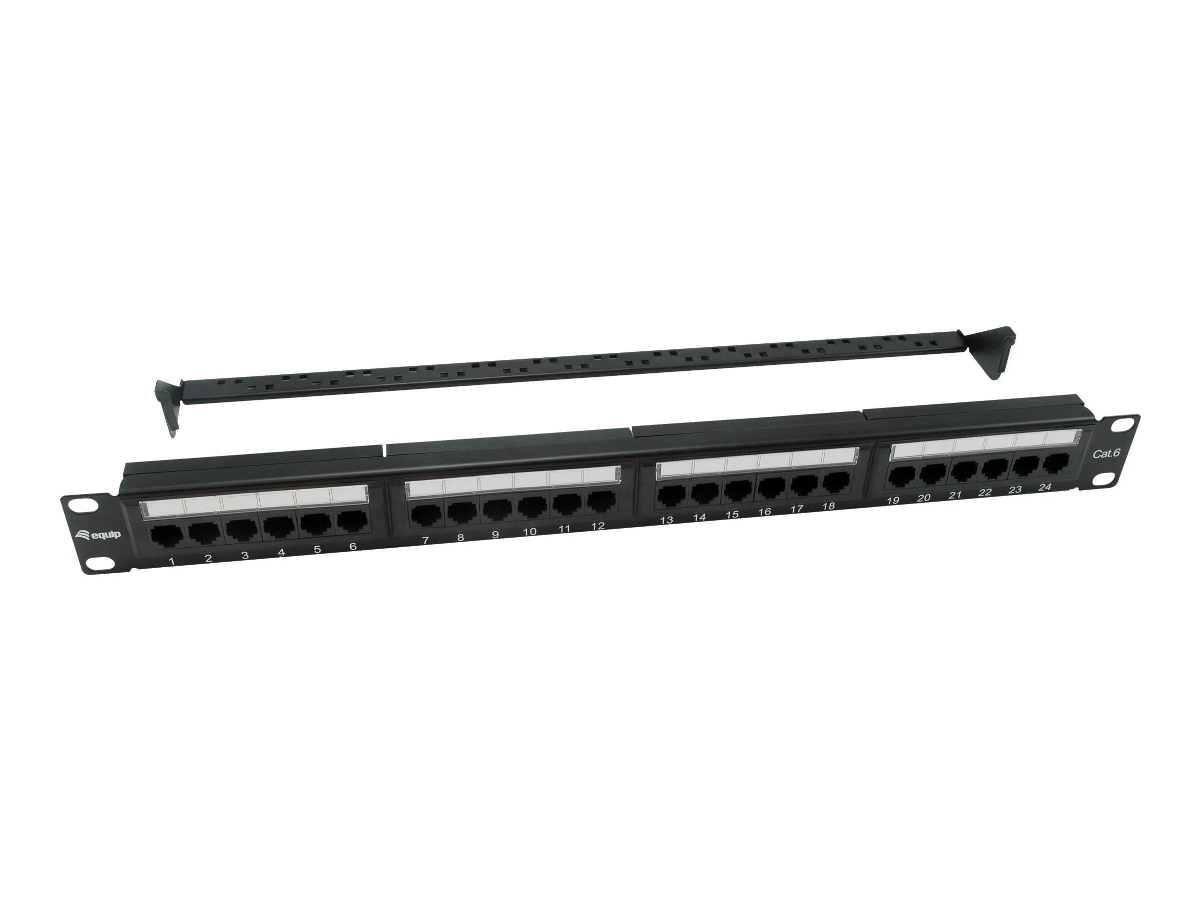 Pro - Patch Panel - RJ-45 X 24 - Schwarz - 1U - 48.3 cm (19")