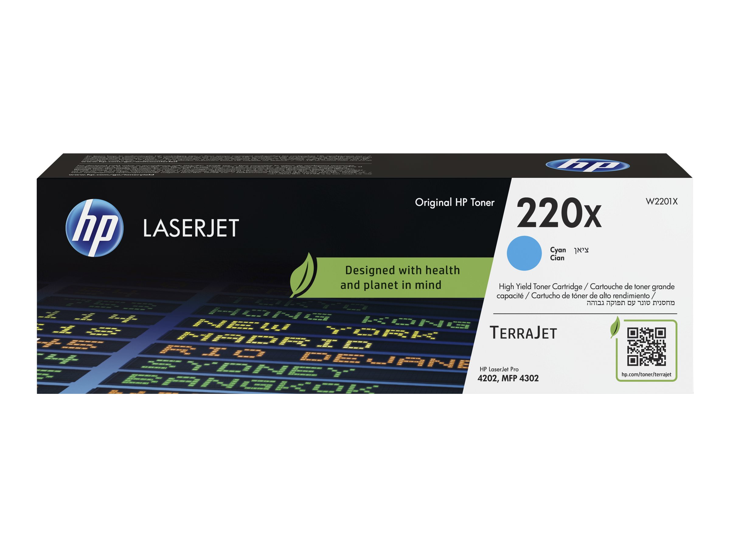 220X      Cyan        LaserJet    Tonerpatrone
