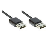 USB2.0 Kabel EASY A-A schw. 3m