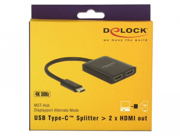 Delock Externer Videoadapter - STDP4320 - USB-C