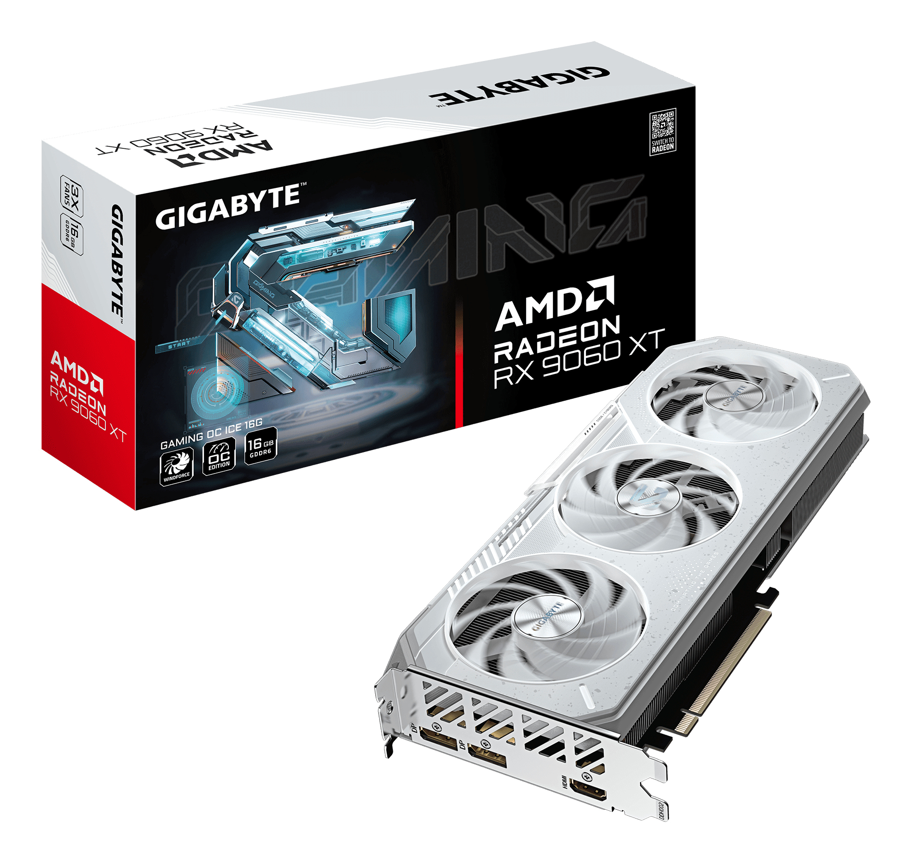 Radeon RX9060 XT Gaming OC ICE 16GB GDDR6 2xHDMI