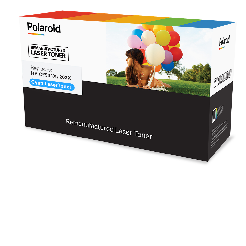 Polaroid Cyan - kompatibel - wiederaufbereitet - Tonerpatrone (Alternative zu: HP CF541X)