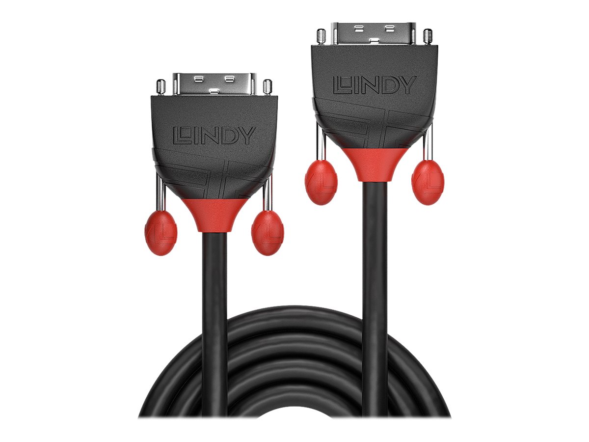 Lindy | 2m DVI-D Dual Link Kabel, Black Line