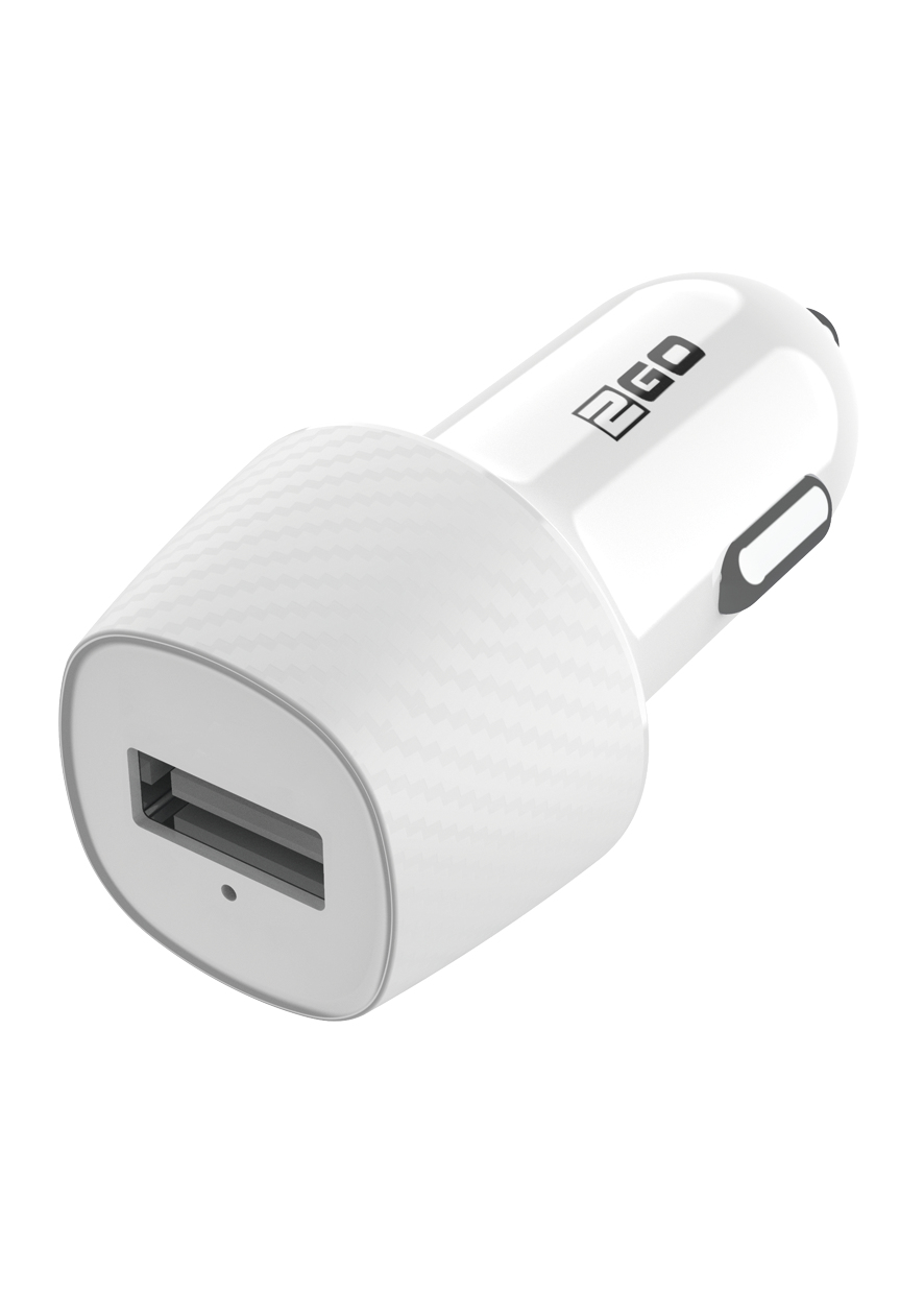USB KFZ-Ladegerät 1000mA USB-A - weiss