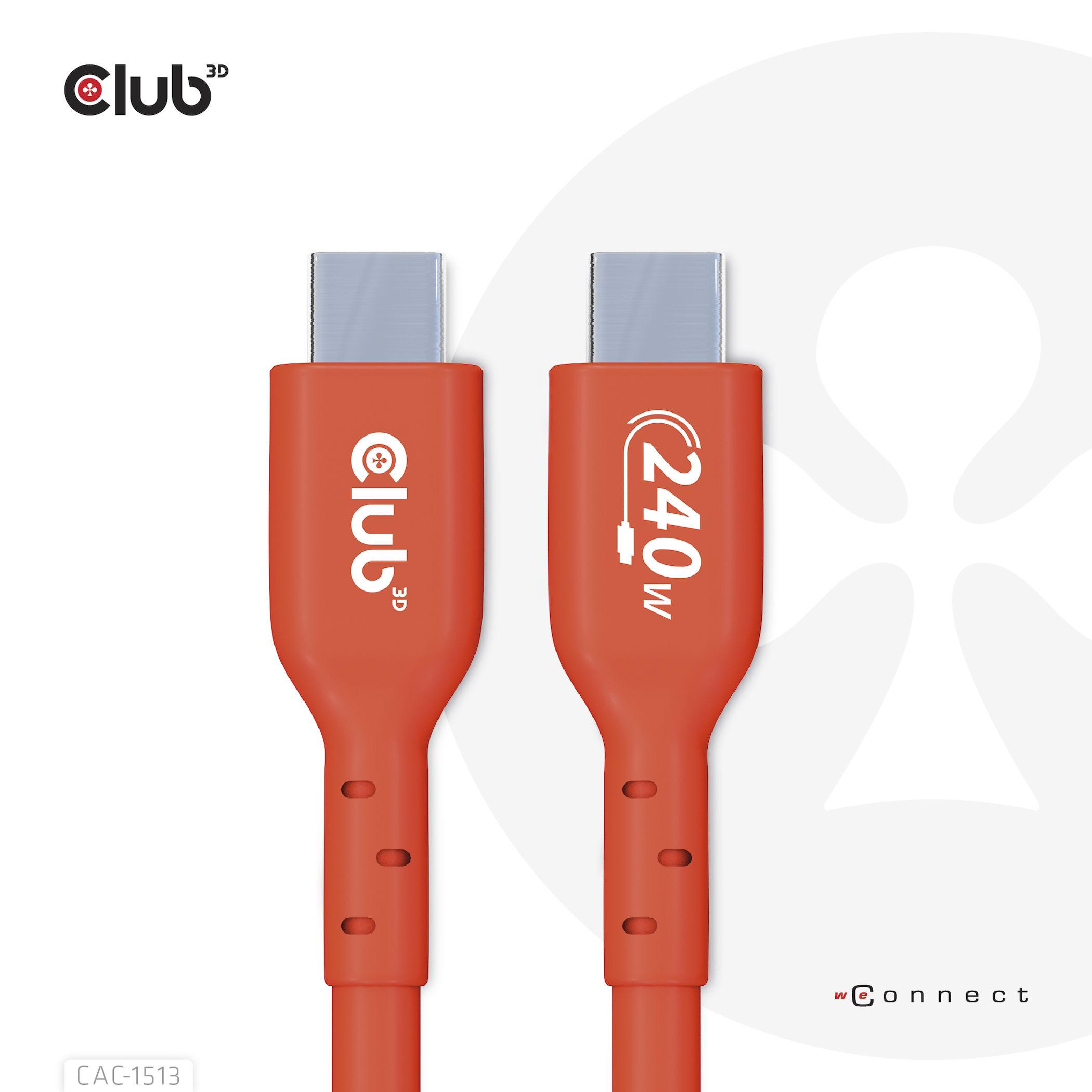 Club3D Kabel   USB 2   Typ C  PD 240W / 480Mb       3m St/St retail