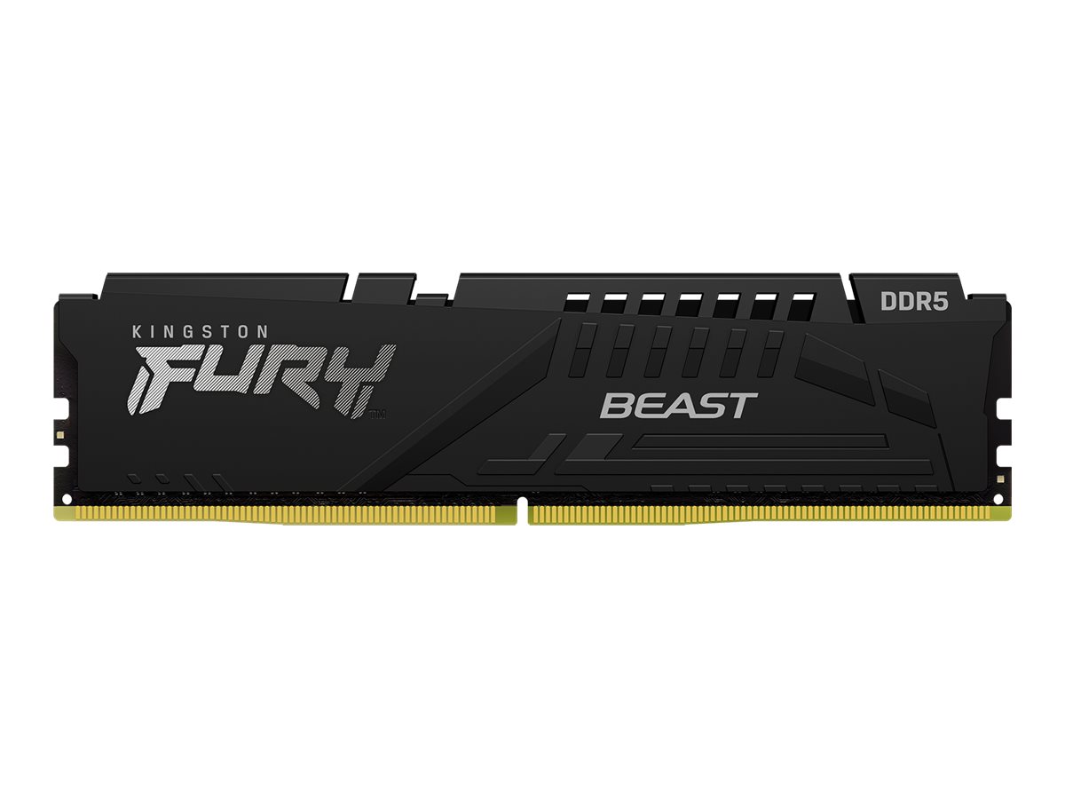 1x 16GB (Einzelmodul) DDR5-6000 Kingston FURY Beast schwarz CL36 (Intel XMP/AMD EXPO)