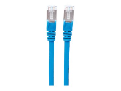 Intellinet Network Patch Cable, Cat6A, 0.5m, Blue, Copper, S/FTP, LSOH / LSZH, PVC, RJ45, Gold Plated Contacts, Snagless, Booted, Polybag - Patch-Kabel - RJ-45 (M)