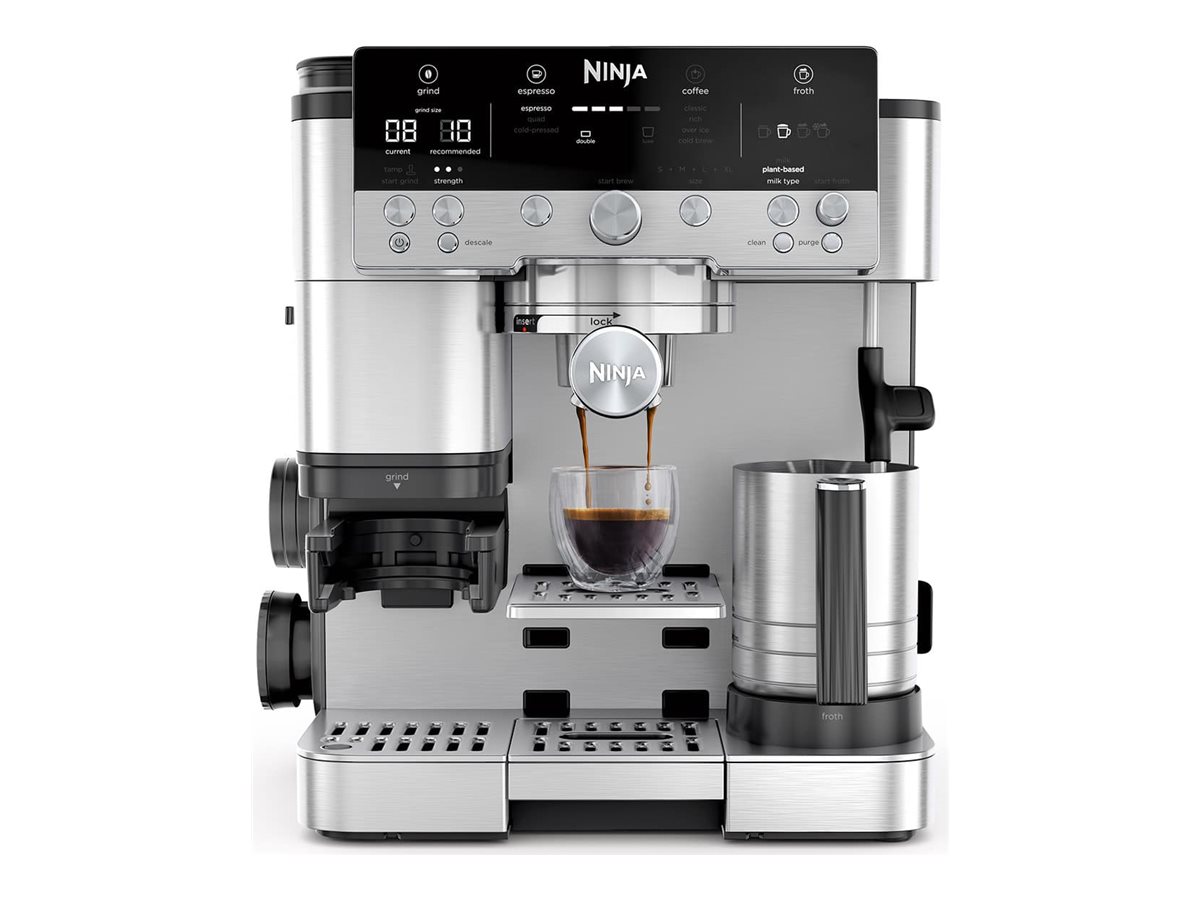 Ninja | Luxe Premier 3-in-1-Kaffeemaschine ES601EU | halbautomatische Siebträgermaschine mit Barista Assist Technology