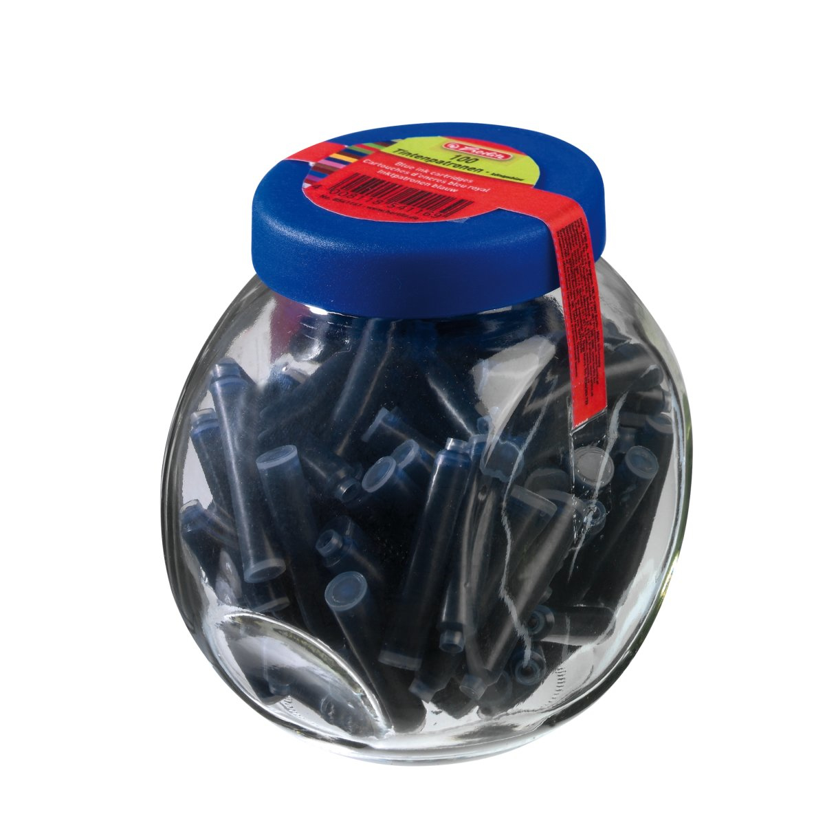 Tintenpatronen im Glas – 100 Stück – königsblau