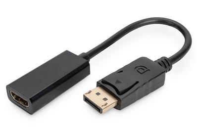 DIGITUS | DisplayPort Adapter / Konverter, 0,15m, schwarz