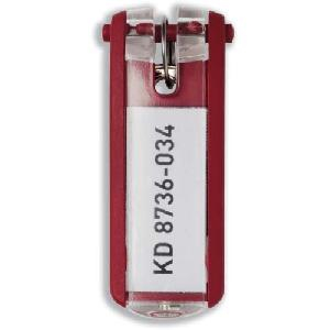 Schlüsselanhänger Key Clip – 6 Stück – rot
