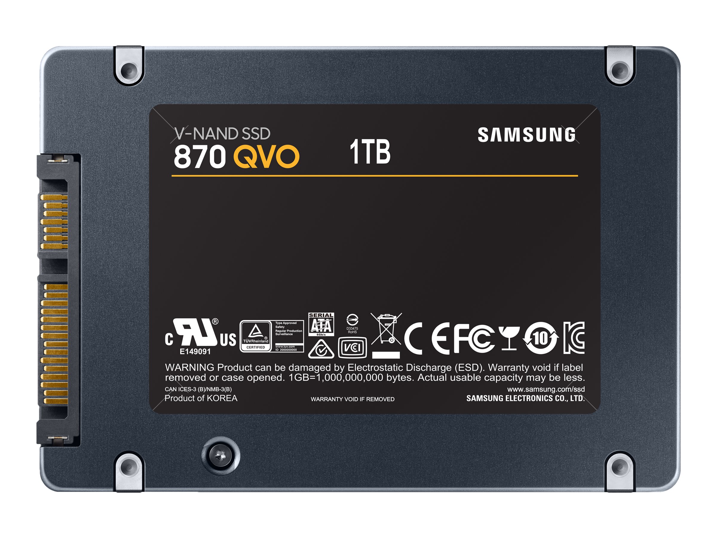 Samsung 870 QVO MZ-77Q1T0BW - 1 TB SSD - intern - 2.5" (6.4 cm)