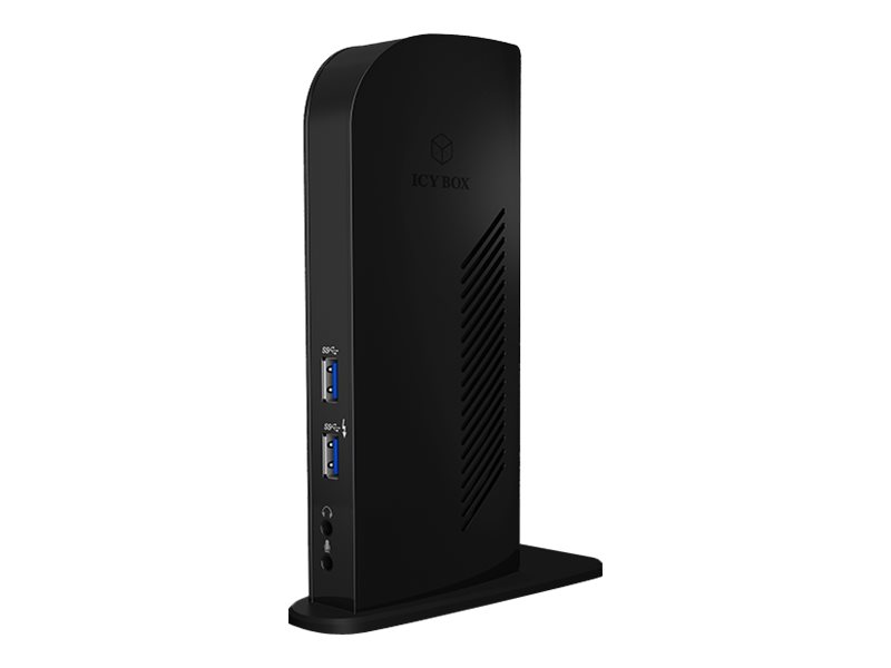 ICY BOX | DockingStation für PC/Notebook, inkl. 2x DisplayPort™ bis zu 4K@60Hz | black