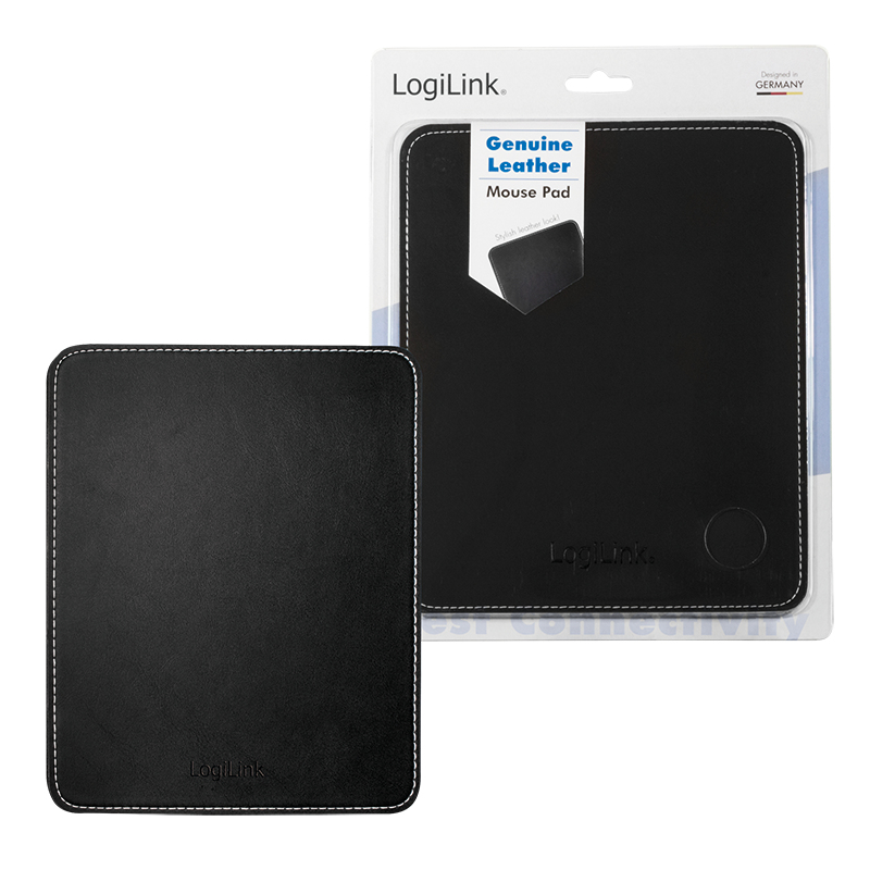 LogiLink Mouse Pad Leather - Mauspad - Schwarz