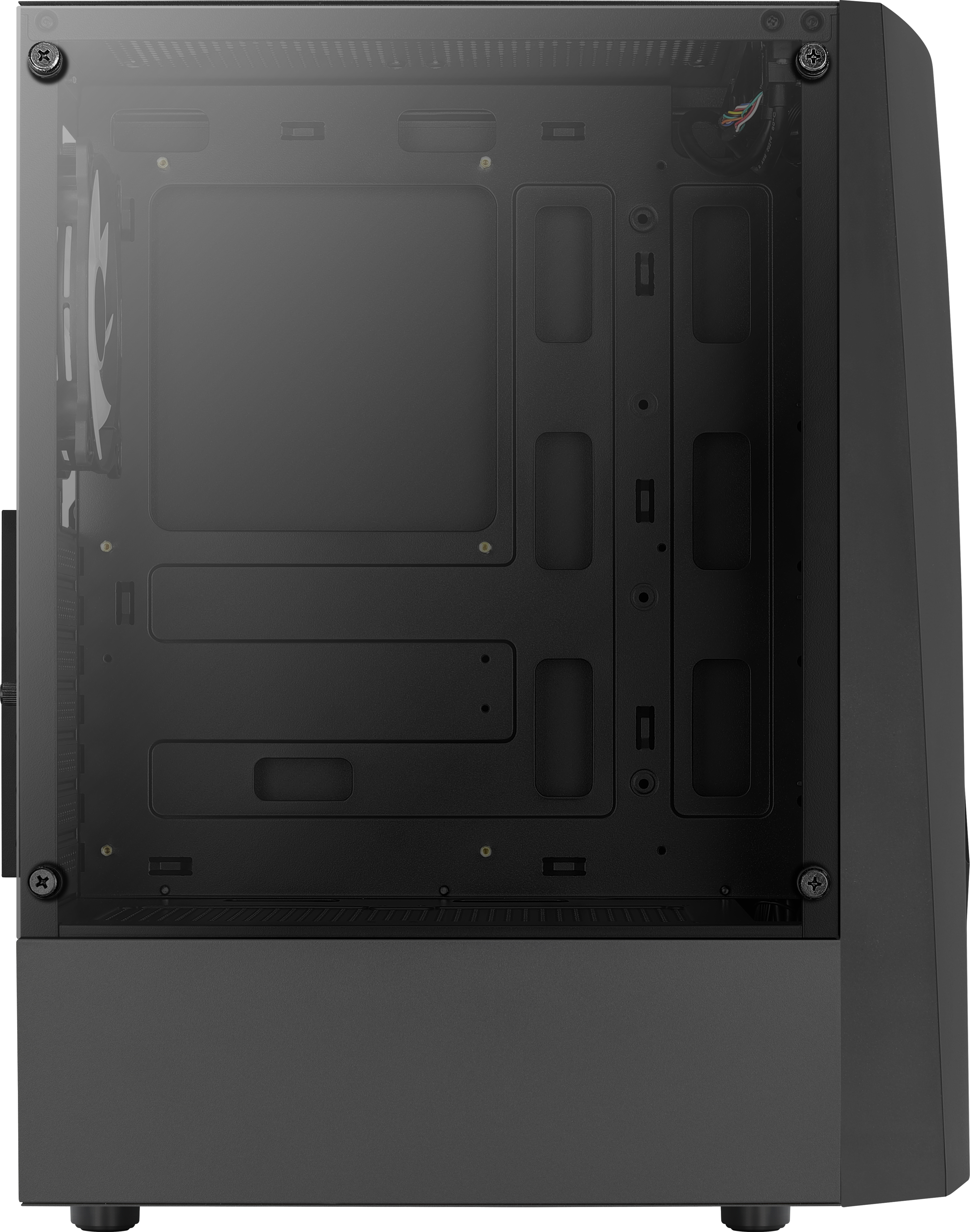 AeroCool Wave ARGB - Schwarz - Glasfenster