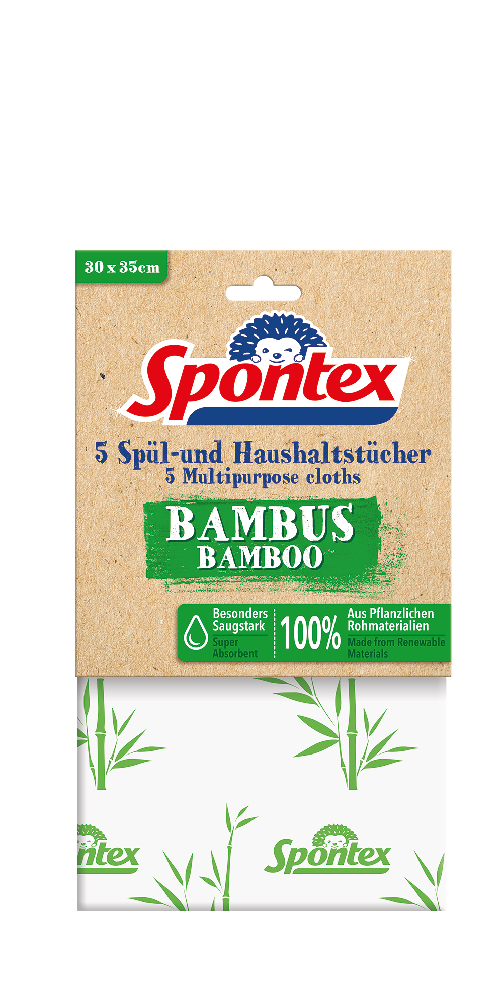 Spontex | Haushaltstuch Bambus | 5 Stück