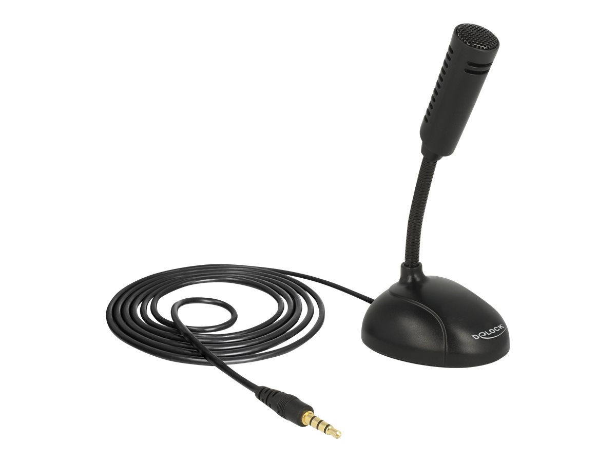 Delock Mikrofon - Kabelgebunden - 3,5 mm Klinke - Schwarz