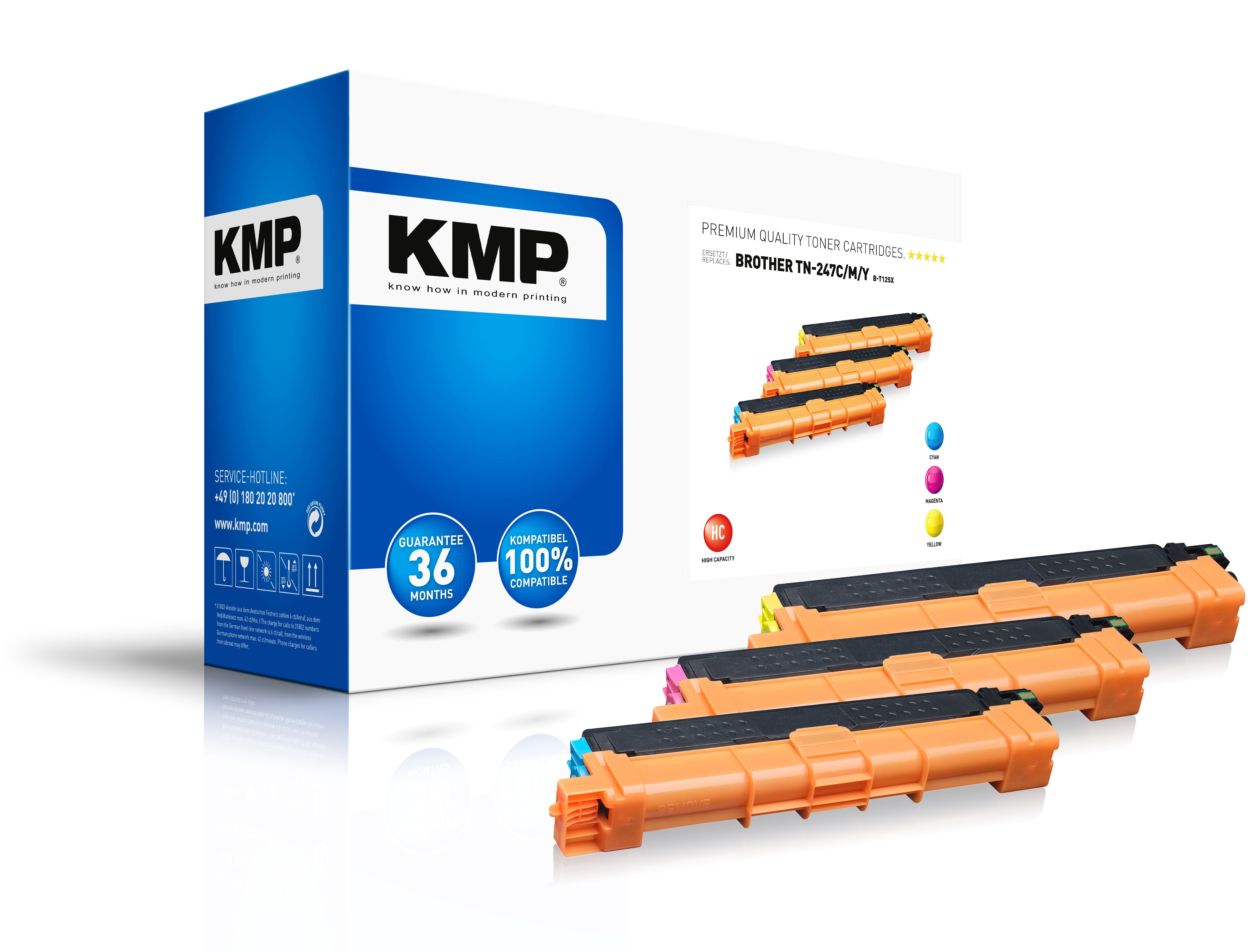 KMP B-T125X - 6900 Seiten - Cyan - Magenta - Gelb - 3 Stück(e)