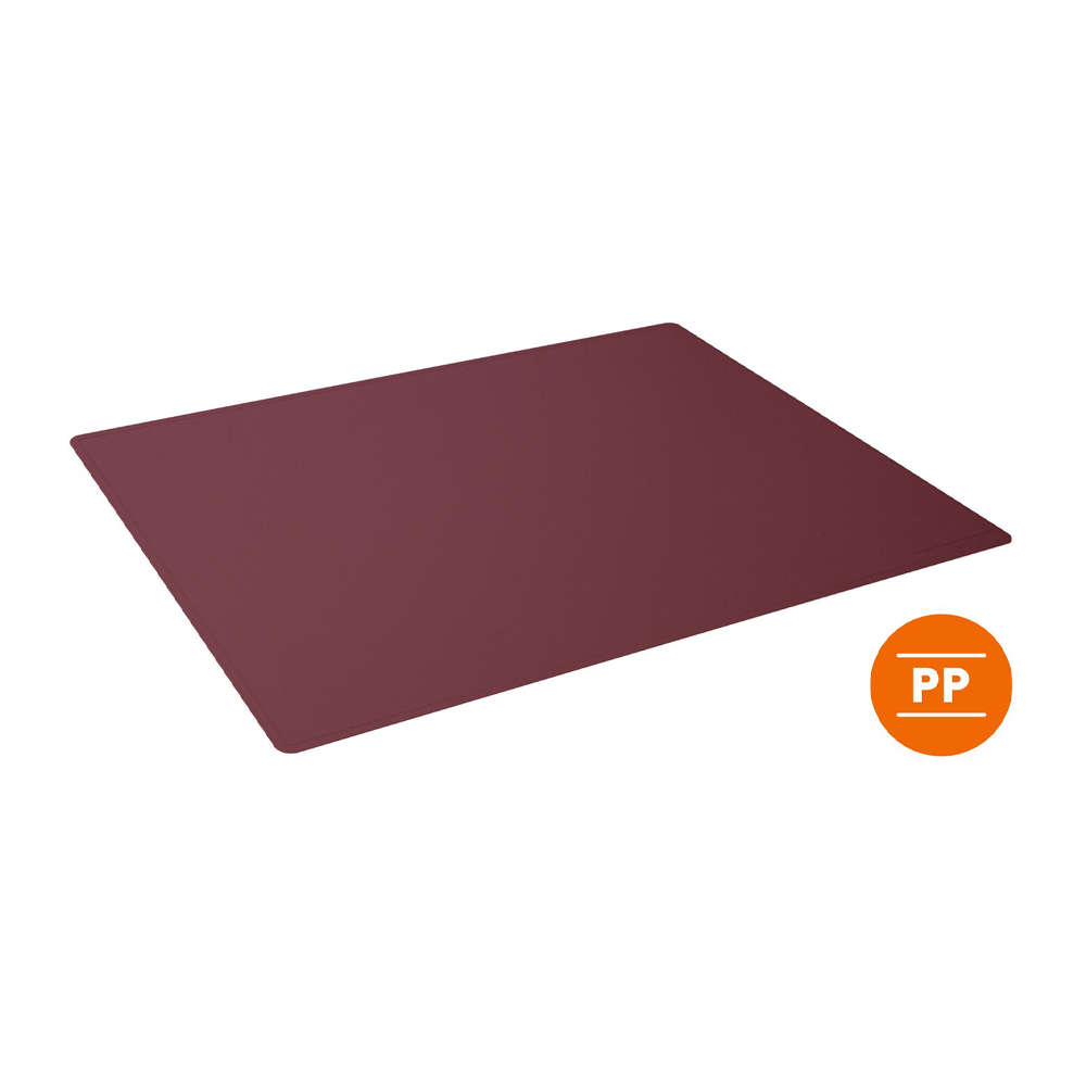 Schreibunterlage PP mit Dekorrille – 530 × 400 mm – Rot
