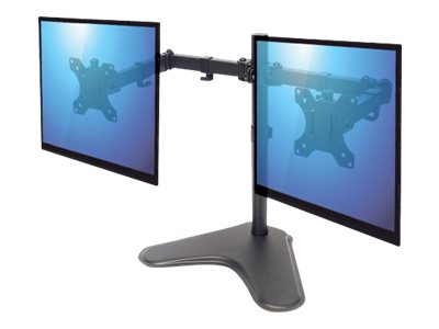 Manhattan Standfuß mit Monitorarm für zwei Displays