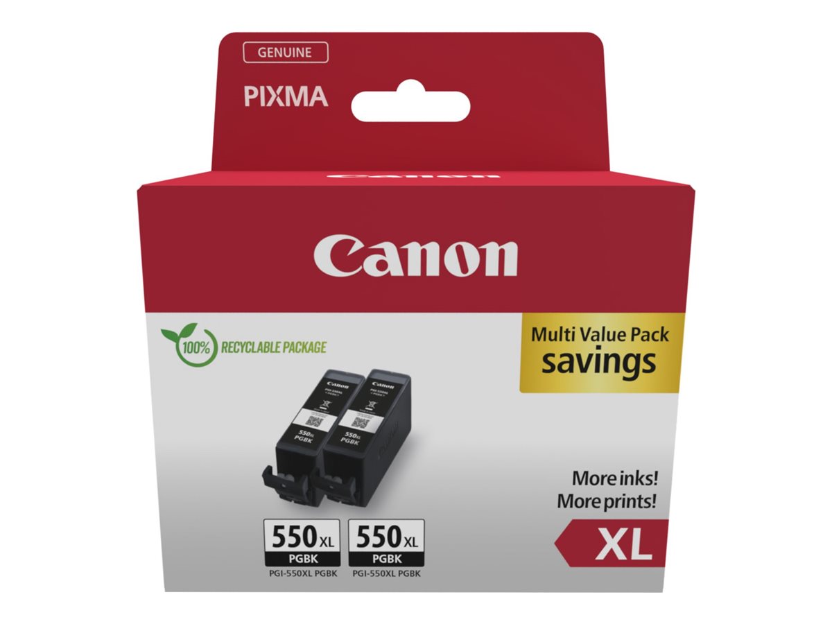 PGI-550PGBK XL Doppelpack (6431B010